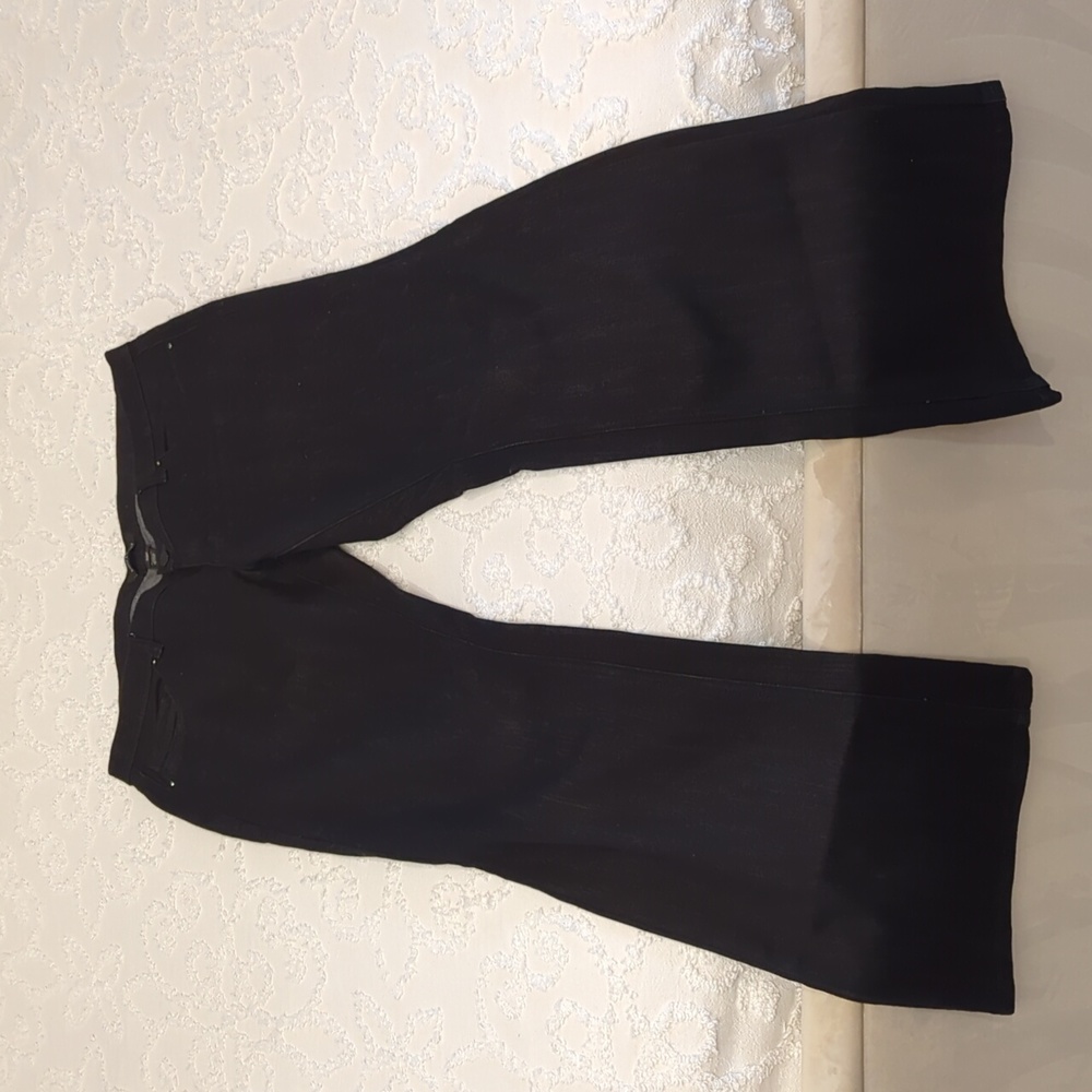 WHBM Black Low Rise Flare Jeans